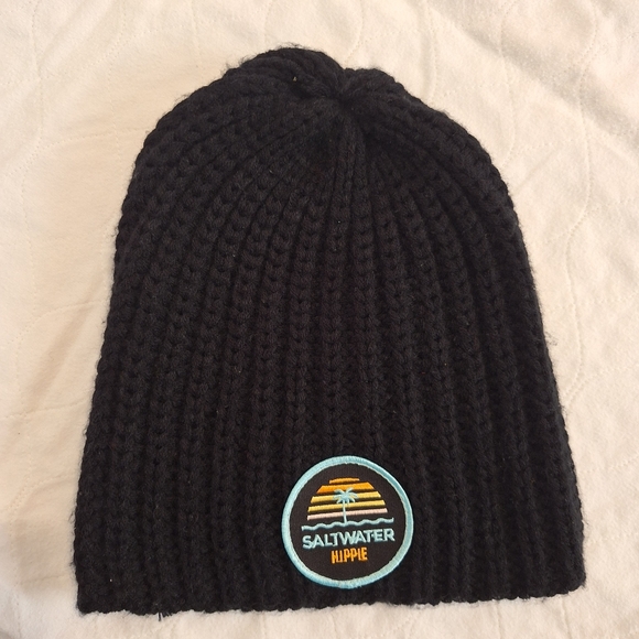 Saltwater Hippie Other - Saltwater Hippie Black Beanie